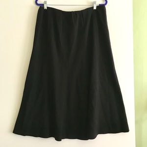 Eileen Fisher Woman black midi skirt